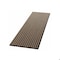 Ejoy Acoustic Slat Wood Wall Cladding Panel With Real Wood Skin Veneer, 94.5in x 24in x 0.8in ACPRW003-GreyWalnut - alternate 3